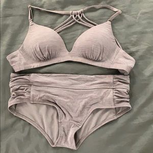 Like new Athleta swimsuit small bottom; XS top